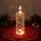 ✨Set med 4 LED-kristalljus| Skapar Blommiga Ljusmönster –Perfekt Stämningsljus 🌸🕯️