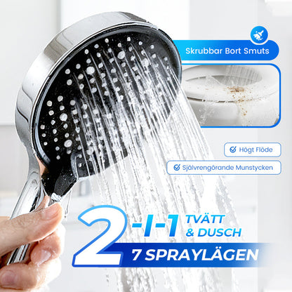 🔥 🚿Högtrycksdusch med justerbar stråle – 15 cm panel & 7 lägen för maxad duschupplevelse! 💧