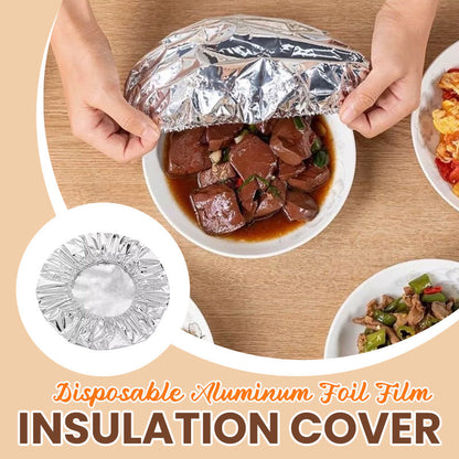 🥘🔥 ERBJUDANDE – 50 % RABATT! Isolerande lock av aluminiumfolie – håller maten varm, mikrovågsugnssäker och återanvändbar