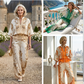 🔥Factory Direct Sales🔥 Elegant tvådelat set med dragkedja för kvinnor
