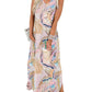 🎉Sista dagens erbjudande 50% RABATT💃2025 Sommar Boho Print Maxiklänning med V-ringning och fickor