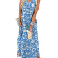 🎉Sista dagens erbjudande 50% RABATT💃2025 Sommar Boho Print Maxiklänning med V-ringning och fickor