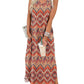 🎉Sista dagens erbjudande 50% RABATT💃2025 Sommar Boho Print Maxiklänning med V-ringning och fickor