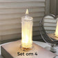 ✨Set med 4 LED-kristalljus| Skapar Blommiga Ljusmönster –Perfekt Stämningsljus 🌸🕯️