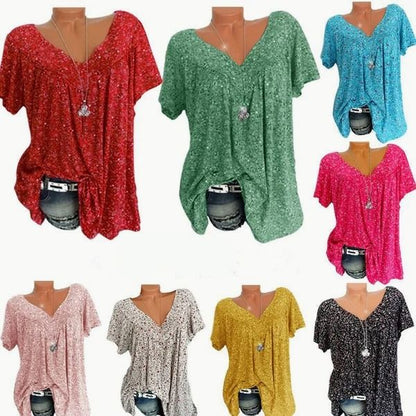 🔥Factory Direct Sales🔥 Halva priset, endast idag 💥Vårmode kortärmad tryck