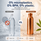 ❄️Sommarfräsch 48% rabatt!💧Premium vattenflaska tillverkad av 100% massiv koppar – plastfri och inspirerad av Ayurveda