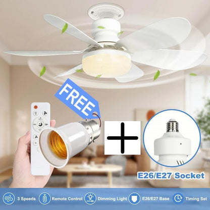 🔥 SmartBreez™ 40W LED-takfläkt med lampa ✨ Ultratis, 20,5” med fjärrkontroll 🎯 Perfekt för sovrum 😴, kök 👩‍🍳 & garage 🛠️ + GRATIS B22-adapter 🔌