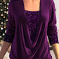 👚 45% RABATT! ✨ Smockad Falsk tvådelad topp – Stilfull, Mångsidig & Bekväm med Elegant Kvinnlig Charm 🎀📦
