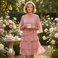 🎁 50% OFF! Women's Elegant Layered Ruffle Sleeve Dress – Effortless Style for Every Occasion 💃