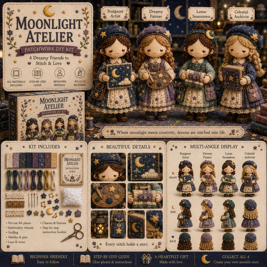 💕Heta erbjudanden 48% RABATT❤️‍🔥Tiny Worlds-kollektionen – Patchwork DIY-kitserie