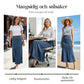 🌟 Förlänger och smalnar | A-linjeformad maxikjol i denim | Smickrande silhuett 💃