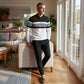 🔥 👕Grafiskt tryckt tröja och byxuppsättning för män – Street Style, Comfort Fit & Casual Look 👖