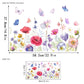 ✨SISTA DAGEN REA 50 % RABATT!💐Färgglad blomsterbukett fönsterdekal🖼️
