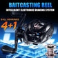 🎣 DC Baitcasting fiskerulle - Digitalt bromssystem (Säg adjö till glapp!) - 7.2:1 hög hastighet - För rovfisk i sötvatten och saltvatten