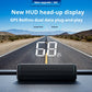 🚗48% RABATT NU! Head-Up Display (HUD) med GPS – exakt hastighet i km/h– digital hastighetsmätare, kompass & överhastighetslarm – plug & play för alla fordon 📊✨