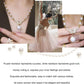 💖Högkvalitativt lila fullt diamantpärlhalsband (49% OFF) 💎