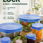 🧊 Silikonlock för matförvaring – 6-pack | Tätt & flexibelt | SPARA 50% idag!
