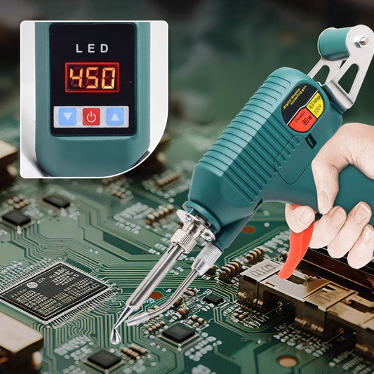 🔥⚡🖥️【120W Stormvärme · Digitalt Styrd Lödkolv】Precisionstemperaturkontroll ▏Handhållen Proffsverktyg ▏Elektronikreparationsmust-have🔧💡