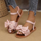 👡🌸Dammodesandaler med bow flat – 50% RABATT på Gudinnedagen! Elegant design🌸, bekväm klädsel, sommarens måste!