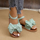 👡🌸Dammodesandaler med bow flat – 50% RABATT på Gudinnedagen! Elegant design🌸, bekväm klädsel, sommarens måste!