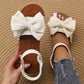👡🌸Dammodesandaler med bow flat – 50% RABATT på Gudinnedagen! Elegant design🌸, bekväm klädsel, sommarens måste!