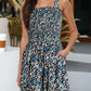 💃 Floral Print Sleeveless Shorts Jumpsuit with Pockets