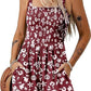 💃 Floral Print Sleeveless Shorts Jumpsuit with Pockets