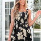 💃 Floral Print Sleeveless Shorts Jumpsuit with Pockets