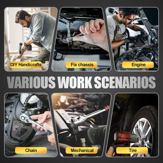 🏆🔩 Ultimate socket set for mechanics🔥60-delars sexkantig hylsa E-typ blommönster T-typ hylsa set
