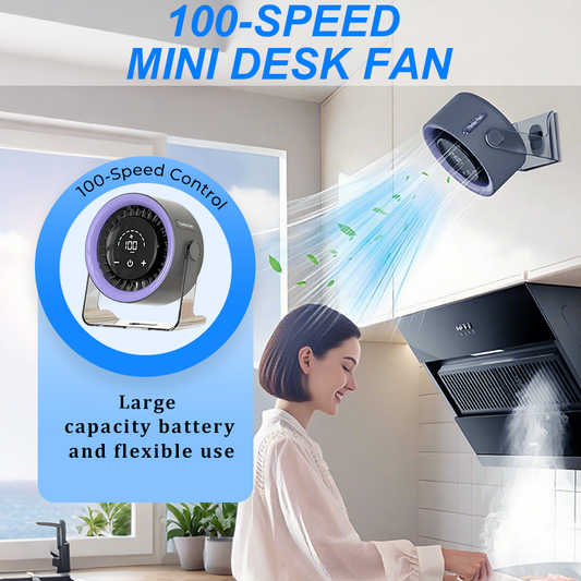 🔥48 % RABATT NU! 🔥 Kraftfull mini-fläkt – 100 inställningar, digital display & energisnål, perfekt för varma dagar ☀️