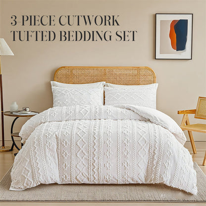 🛏️ Lyxig Enfärgad Bäddset | Mjuk Taft, Andningsbar & Perfekt för Sovrummet ✨