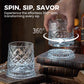 🥛💎Nyårserbjudande 48% rabatt! ✨🔥 360° roterande whiskyglas