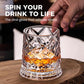 🥛💎Nyårserbjudande 48% rabatt! ✨🔥 360° roterande whiskyglas