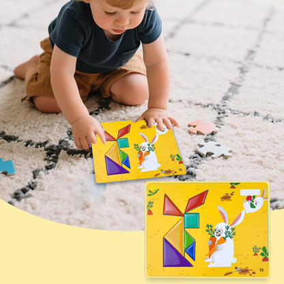 🧩NYHET! 3D Magnetisk Pussel Bok: Allt-i-ett Lek & Lärande | 100% Säker 🎁