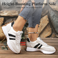 👟 50% RABATT! | Låga Casualskor för Damer – 4cm Plattform, Retrodesign & Halksäker!