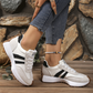 👟 50% RABATT! | Låga Casualskor för Damer – 4cm Plattform, Retrodesign & Halksäker!