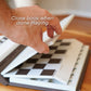 📚 ♟️ Internationell Magnetisk Schacklåda – Perfekt för Resor, Avkoppling & Hem 🧲 | Bokliknande, Bärbar & Allt-i-Ett!