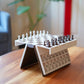 📚 ♟️ Internationell Magnetisk Schacklåda – Perfekt för Resor, Avkoppling & Hem 🧲 | Bokliknande, Bärbar & Allt-i-Ett!