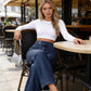 💖Högmidjade jeans med vida ben för damer