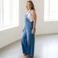 👖 Trendig Jean Overall Dam | Löst Sittande, Fickor & Perfekt för Sommar ✨