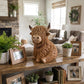 🐮Varm Highland Light: Lampa i form av en Highland-ko