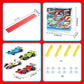 🧲 Anti-Gravitation Racerbil-Set | Bygg Din Egen Bana, Magnetisk & Rolig! 🏎️