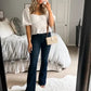 🔥Vintage utsvängda skinny jeans (Köp 2 Gratis frakt)
