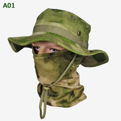 🔥⏰ Begränsad tid 50% rabatt!! 🔥2-i-1 Hatt och Halsduk med Kamouflage för Fiske