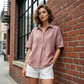 🔥Factory Direct Sales🔥 Women's V-Neck Short Sleeve Lapel Blouse
