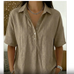 🔥Factory Direct Sales🔥 Women's V-Neck Short Sleeve Lapel Blouse