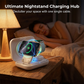 💎 Magnetisk Trådlös Laddningsstation | 3-i-1 Vikbar, Snabbladdning 15W, Snygg Design📱⌚🎧