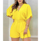 🔥Factory Direct Sales🔥 Somrig Casual Jumpsuit med Elastisk Midja