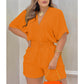🔥Factory Direct Sales🔥 Somrig Casual Jumpsuit med Elastisk Midja