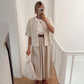 🌸 Kort Knappkofta Dam | Lätt & Elegant Rundhalsad Stickad Topp ✨👚
